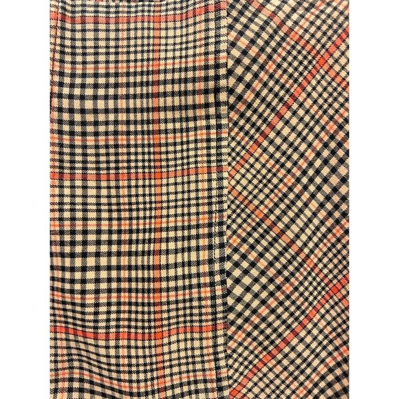 Free People Flyin High Black and Tan Plaid Slit Hem Skinny Pants Women's 12 - Picture 5 of 6